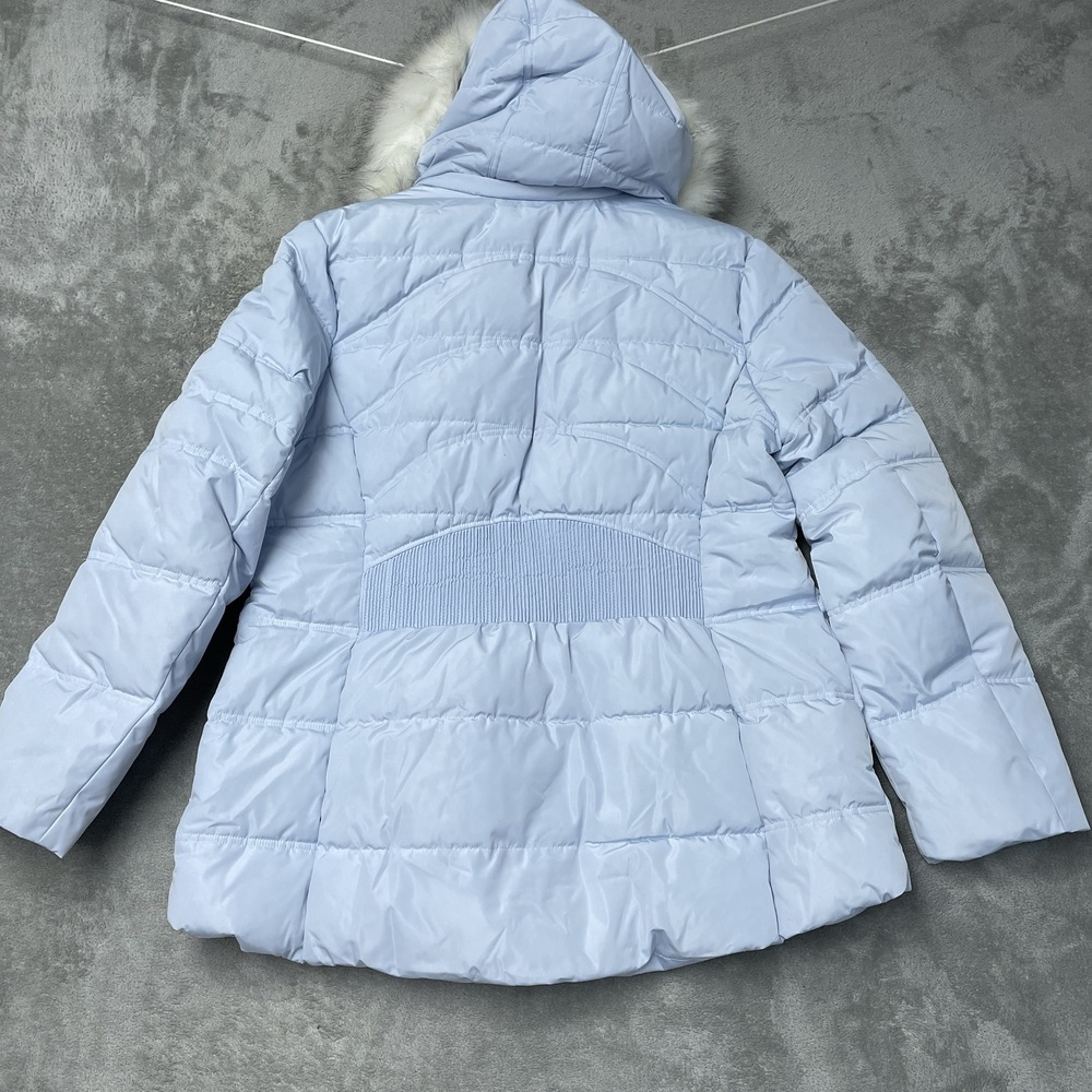 Nautica Women's XL Puffer Jacket Light Blue Polyester c0366 - Picture 7 of 7